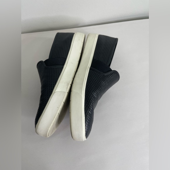 Vince Blair 5 Perforated Slip-On Sneakers in Black Retail $225 Minimalist Fall - Picture 3 of 8